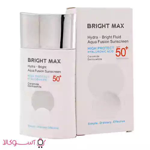 Bright Max sunscreen fluid, aqua fusion model, volume 50 ml